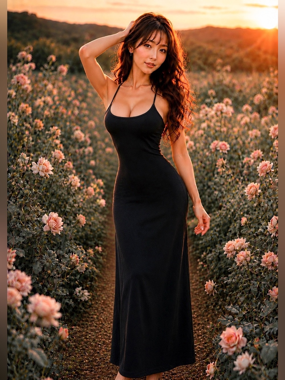 Timeless Beauty Express curve hugging bodycon maxi dress midnight seductress